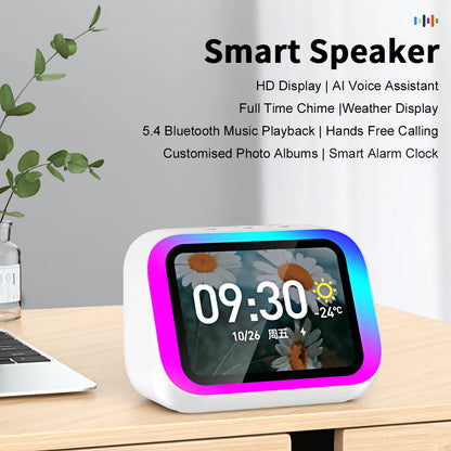 AI Smart Bluetooth 5.4 Speaker with HD Touch Display