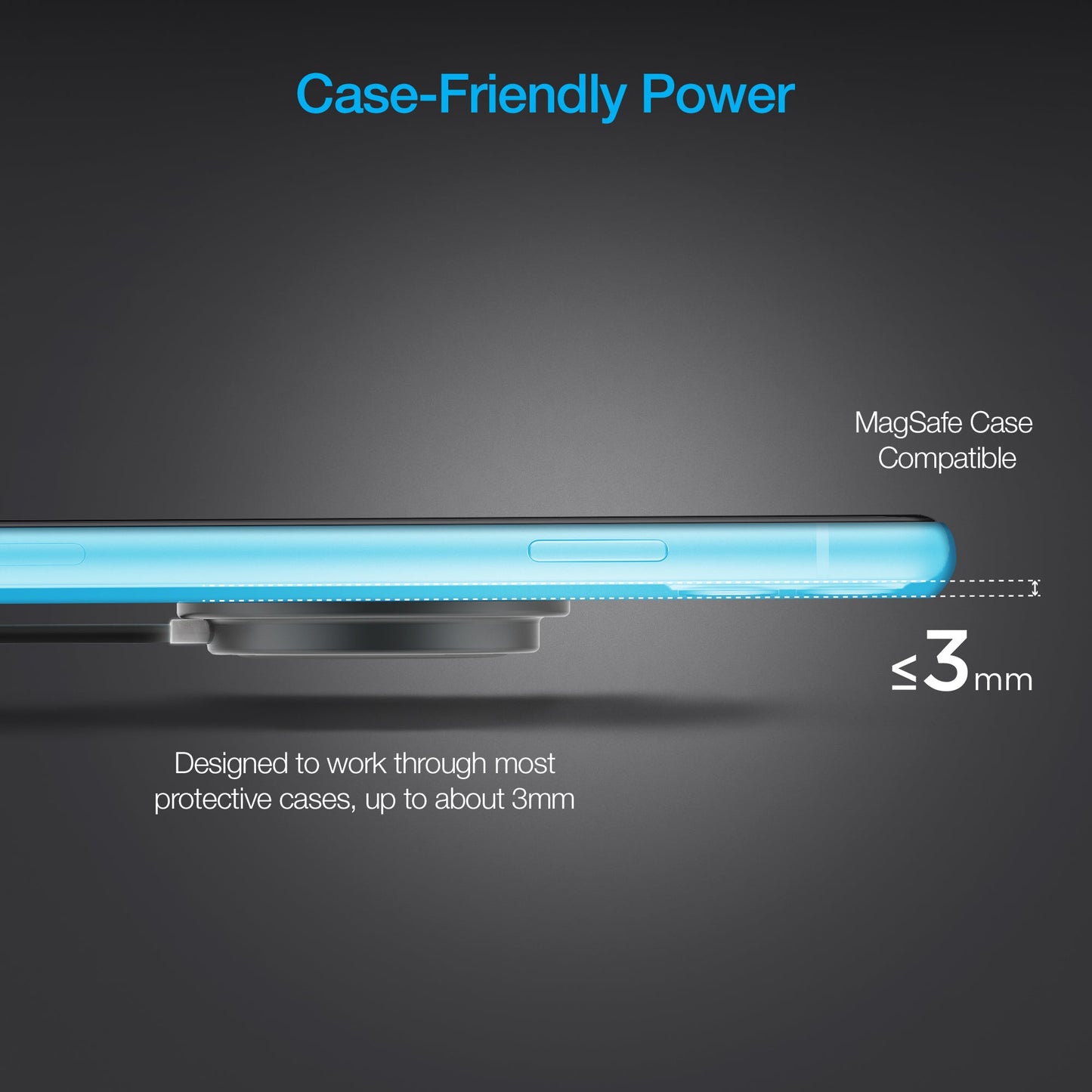 Naztech Alloy Magnetic 15W Wireless Fast Charger Black (15438-HYP)