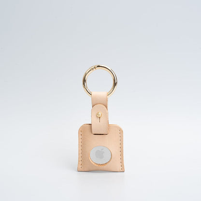 Leather AirTag Keychain Holder