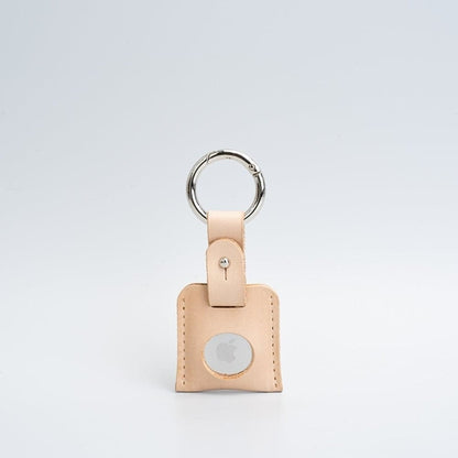 Leather AirTag Keychain Holder