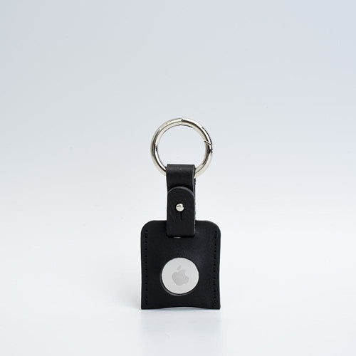Leather AirTag Keychain Holder