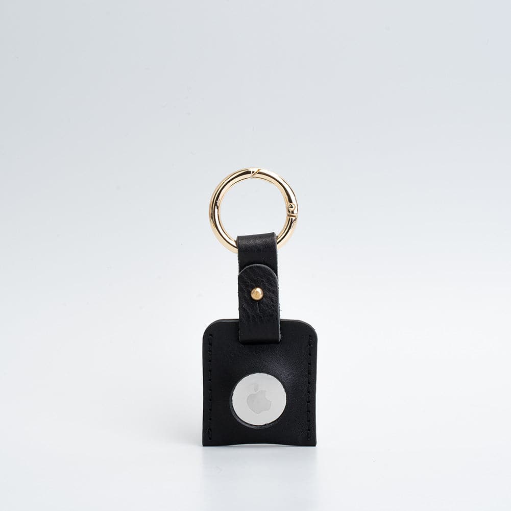 Leather AirTag Keychain Holder