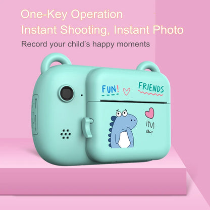 A7B Kids Digital Camera – Instant Print, 1080P Video, Mini Thermal Photo Printer