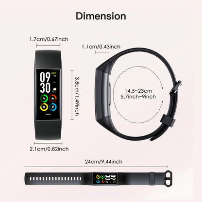 1.1"  Smart Watch  Man Women 2024 Fitness Bracelet Sport Band Waterproof Connected Tracker Smartwatch