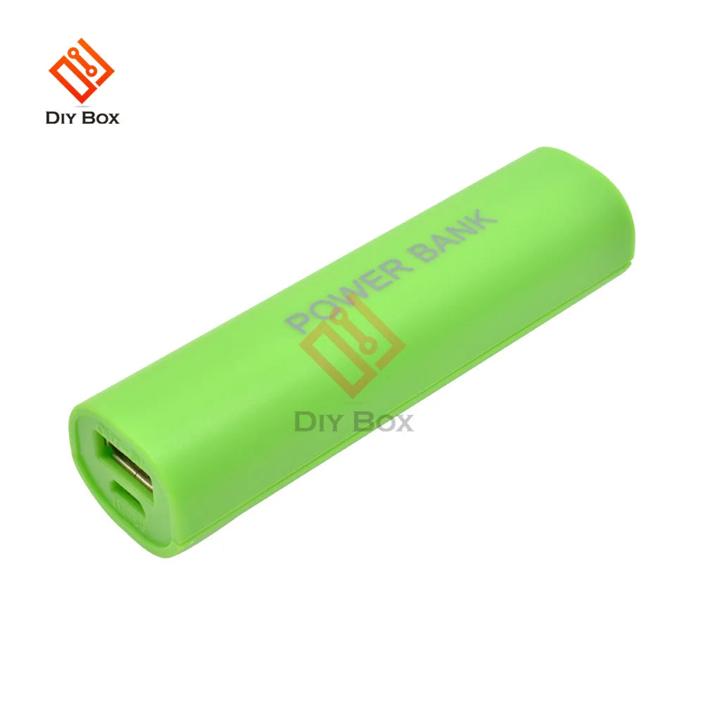 Portable Mobile USB Power Bank Charger Pack Box Battery Case For 1 x 18650 DIY Without Battery Candy Color DC 5V