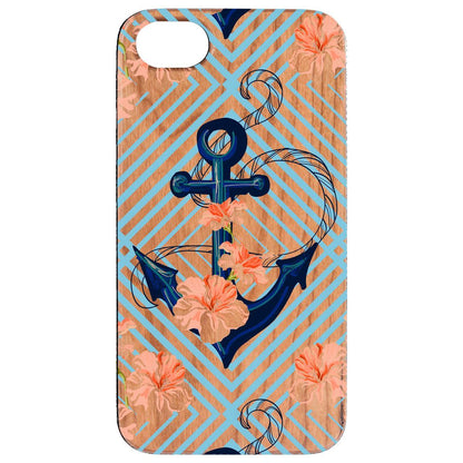 Anchor UV Color Printed Wooden Phone Case by OTTO CASE