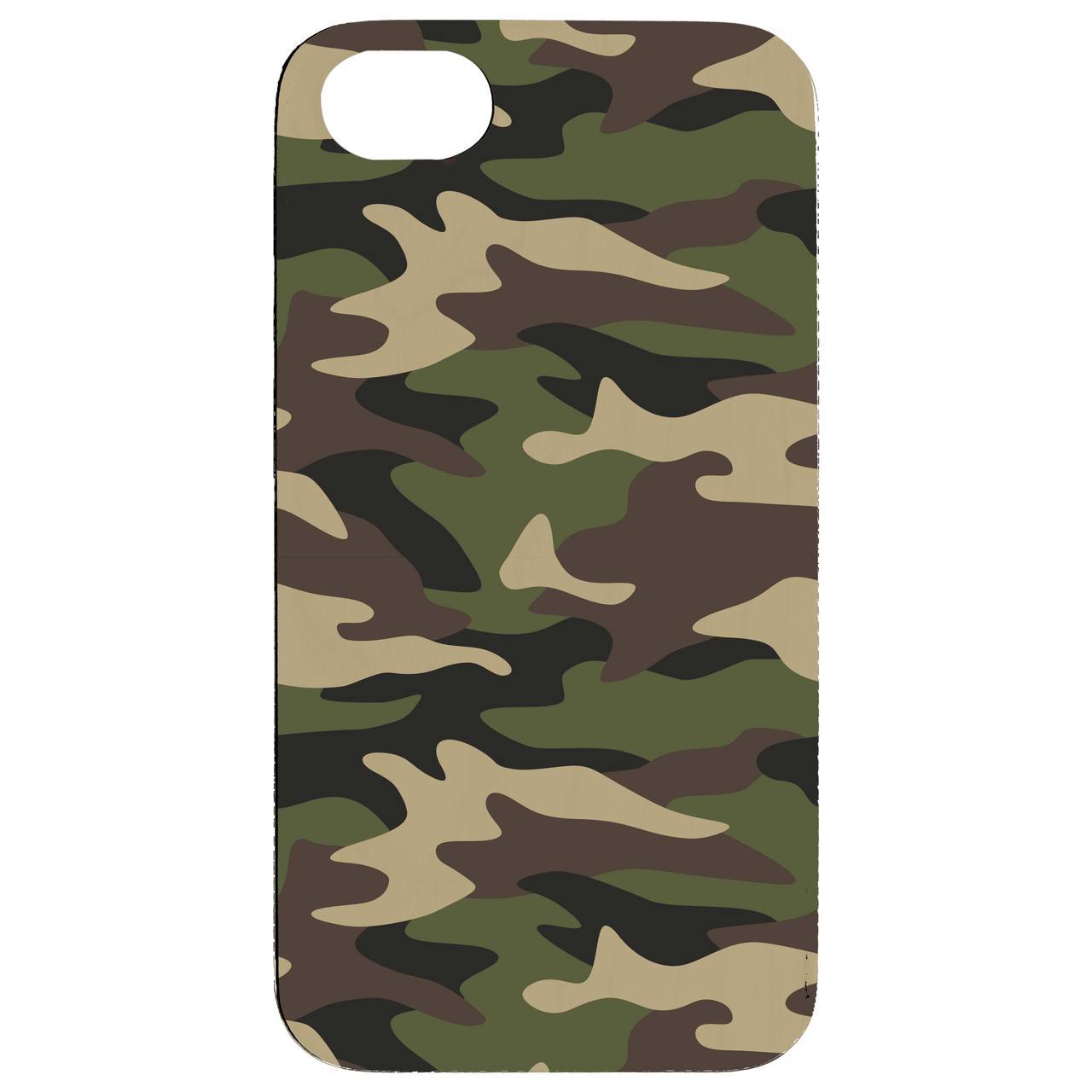 Camouflage UV Color Printed Wooden Phone Case by OTTO CASE
