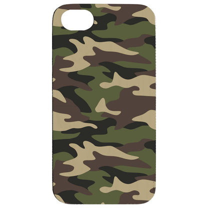 Camouflage UV Color Printed Wooden Phone Case by OTTO CASE
