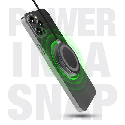 Naztech Alloy Magnetic 15W Wireless Fast Charger Black (15438-HYP)