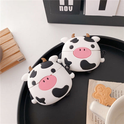 Adorable Sitting Cow AirPods Case