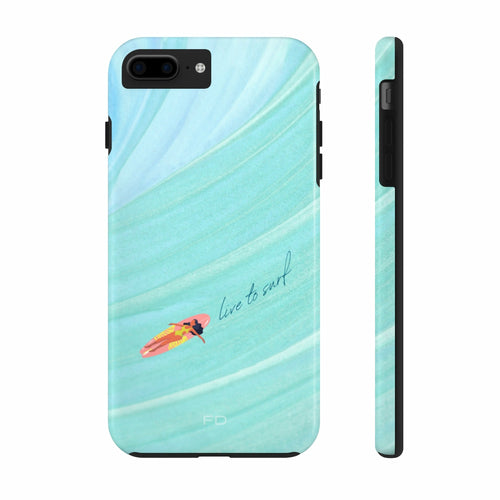 Live to Surf Tough iPhone Case with Wireless Charging