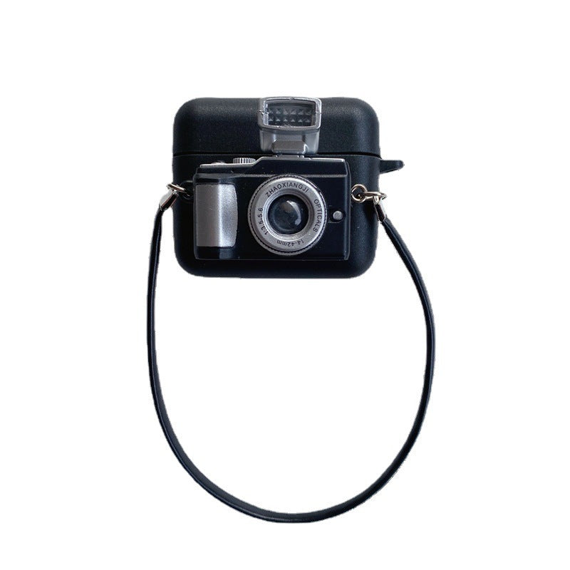 Cute & Durable Vintage Camera Look Wireless Earphone Case