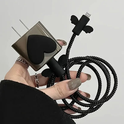 Changeable Charging Head Protective Cover Pink Lightweight Charger Protector For Iphone Portable Cute Mobile Phone Charger Cover