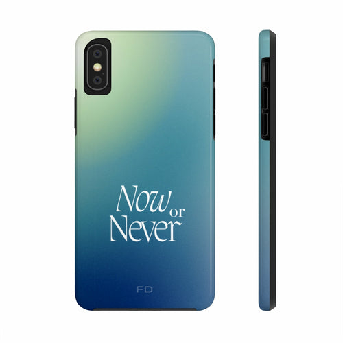 Now or Never Tough iPhone Case with Wireless Charging