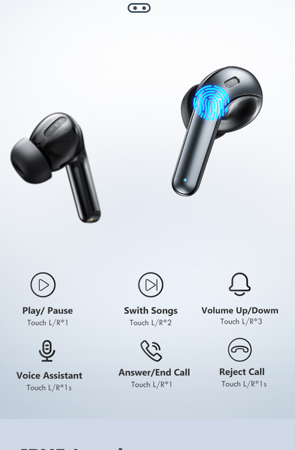 LED TWS Bluetooth 5.0 Earphones for Huawei and iPhone