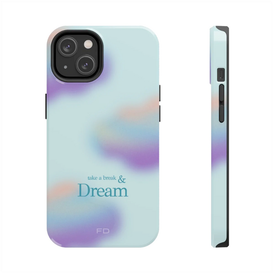 Take a Break and Dream iPhone Tough Case with Wireless Charging Support