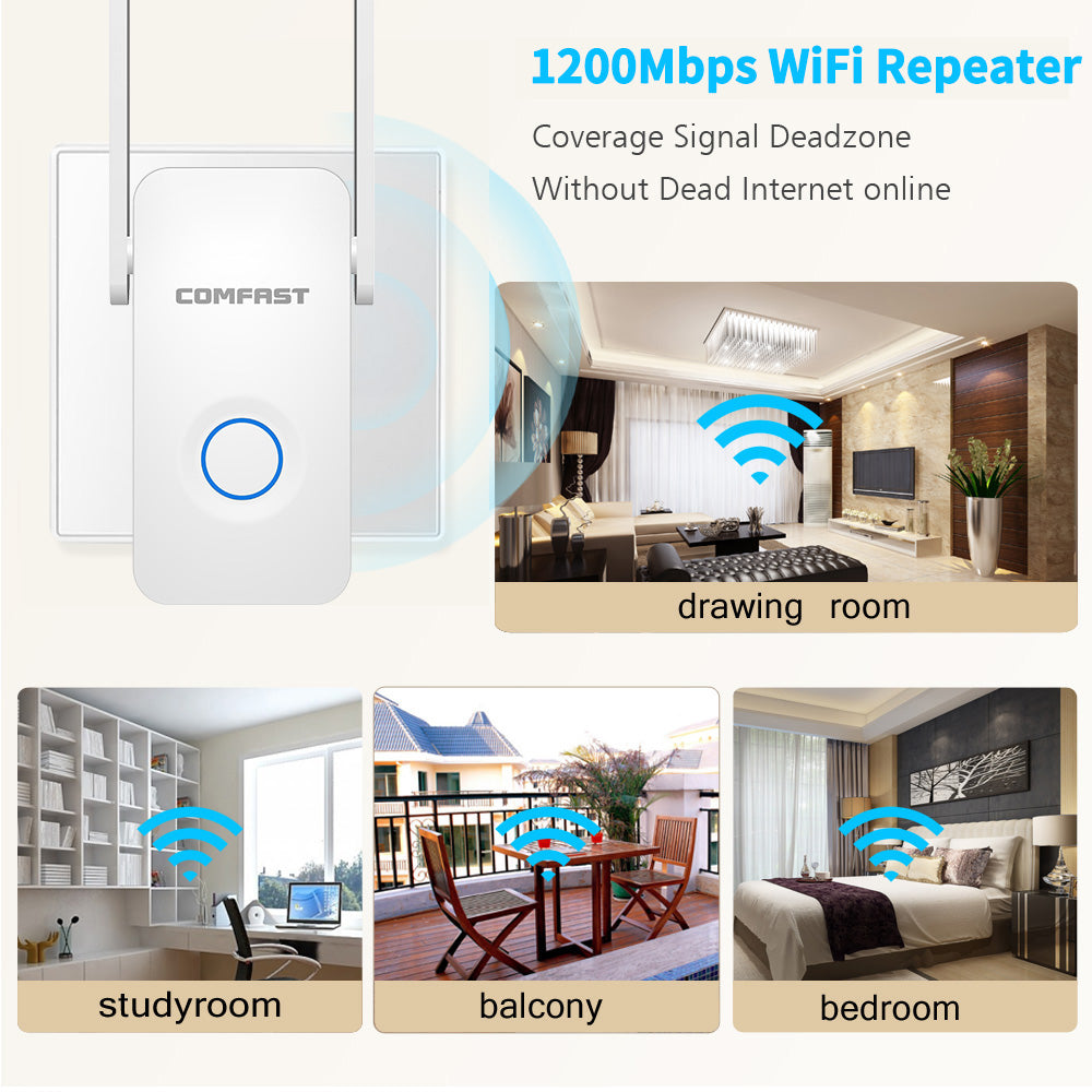 1200 Mbps Extender Antenna Router Booster WiFi Extender Repeater