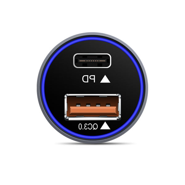 Dual USB Car Charger QC3.0 & PD Fast Charging for iPhone & Android