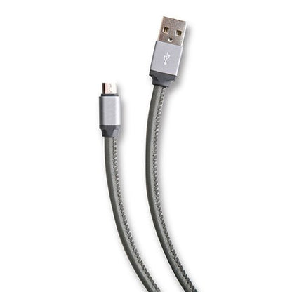Genuine Leather Micro USB Charging Cable 3ft Durable Android Cord