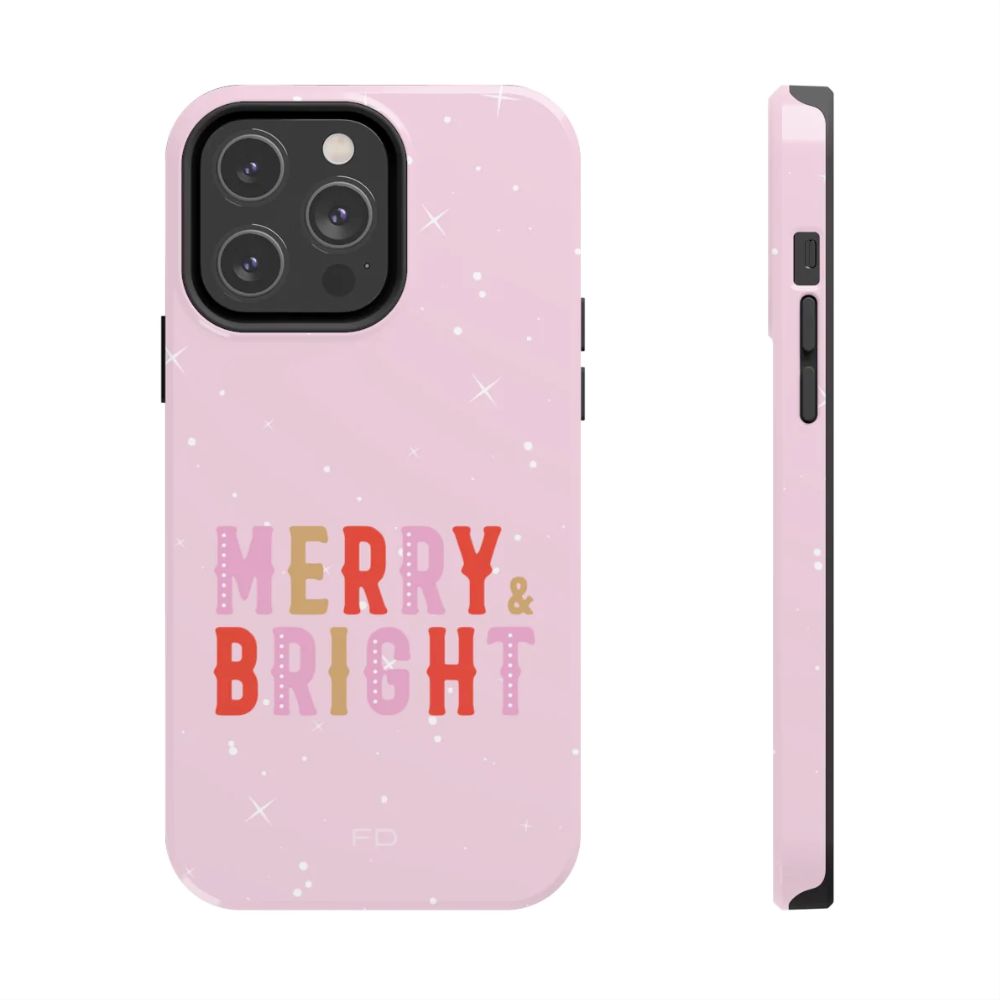 Merry & Bright Tough iPhone Case with Wireless Charging