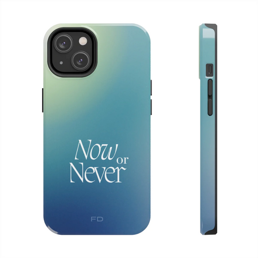 Now or Never Tough iPhone Case with Wireless Charging