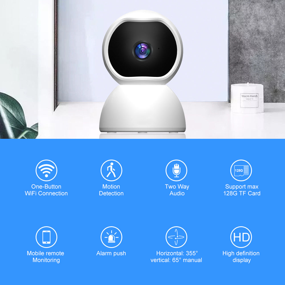 1080P Wireless Indoor Security Camera with Night Vision