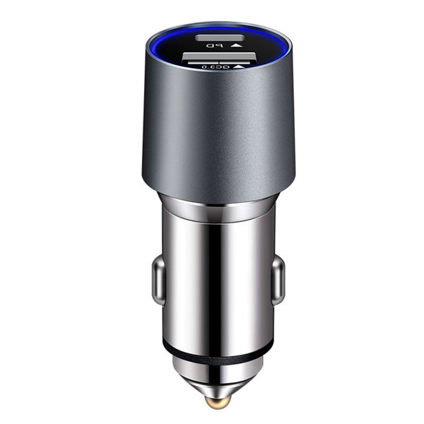 Dual USB Car Charger QC3.0 & PD Fast Charging for iPhone & Android