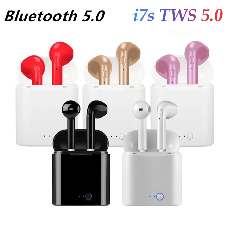 Bluetooth i7s TWS Wireless Earbuds for iPhone, Huawei, Samsung