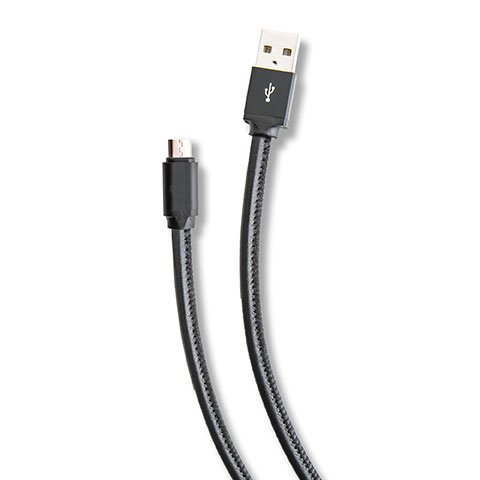 Genuine Leather Micro USB Charging Cable 3ft Durable Android Cord