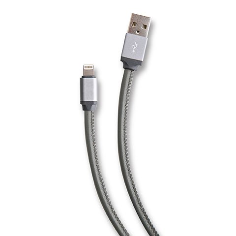 Genuine Leather Apple Lightning Charging Cable 3ft Durable iPhone Cord