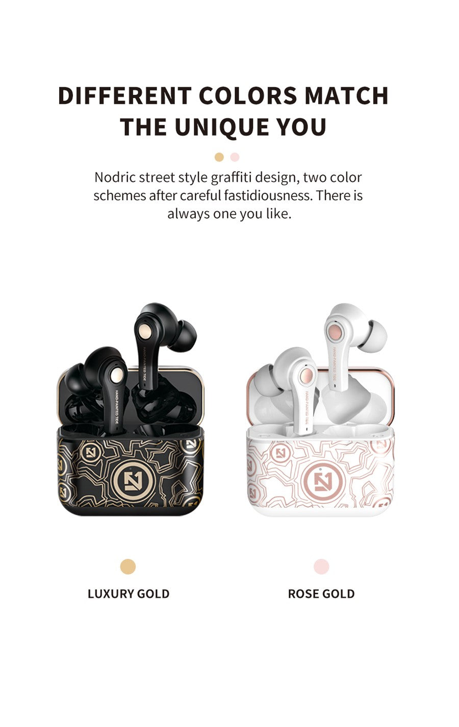 TWS Wireless Bluetooth 5.0 Earphones with Charging Case for iPhone