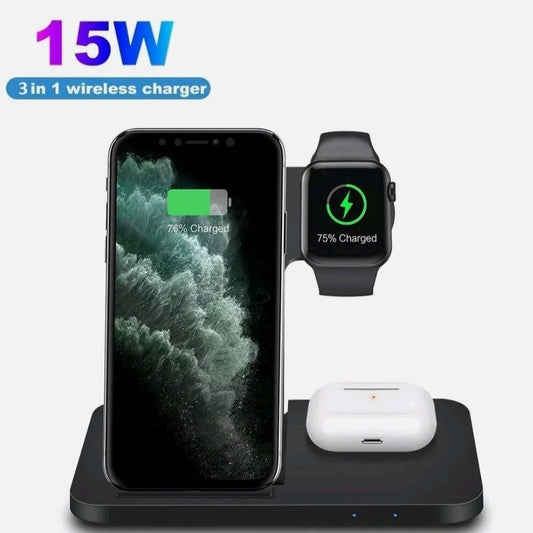 Ninja Dragons 3 in 1 Foldable Wireless Charging Station