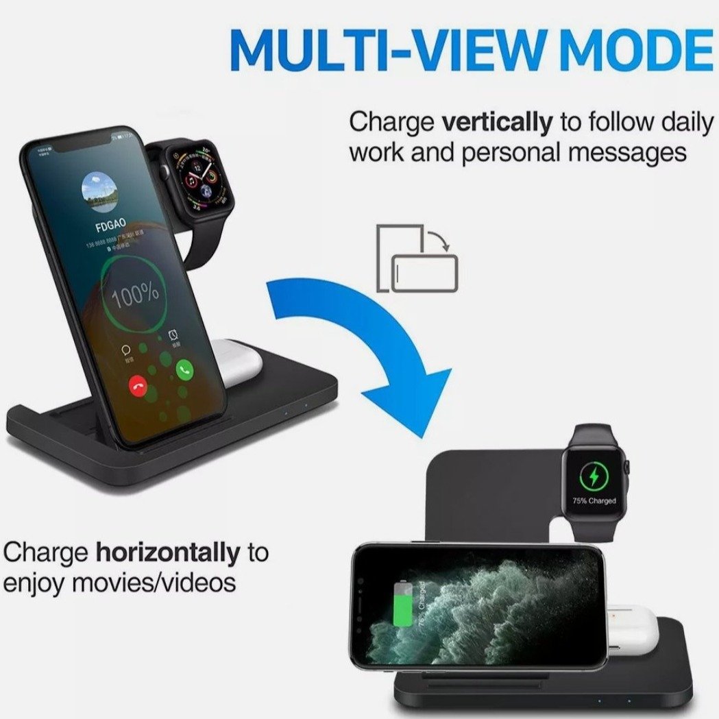 Ninja Dragons 3 in 1 Foldable Wireless Charging Station