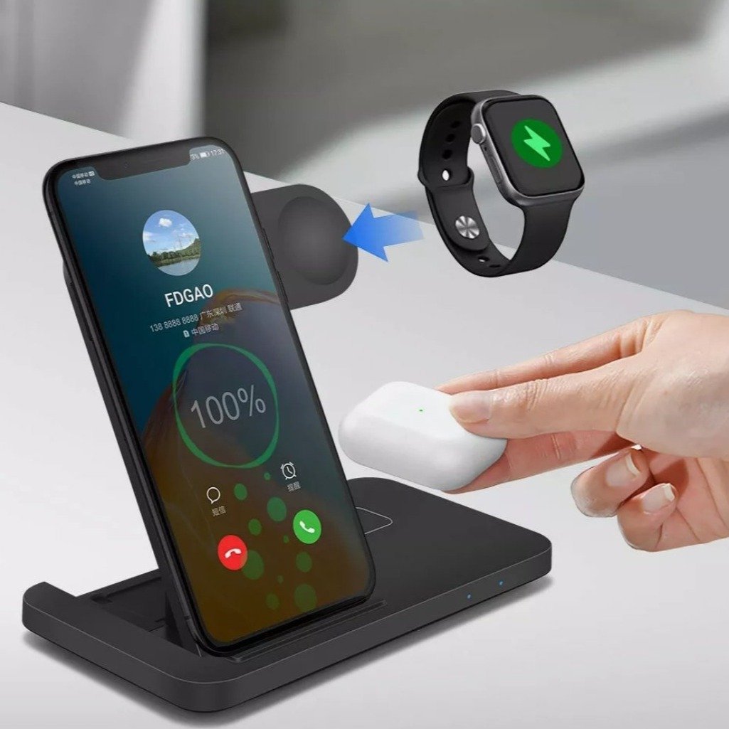 Ninja Dragons 3 in 1 Foldable Wireless Charging Station