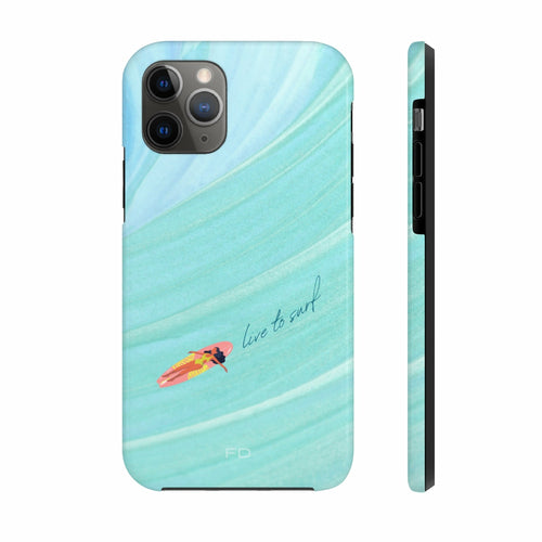 Live to Surf Tough iPhone Case with Wireless Charging