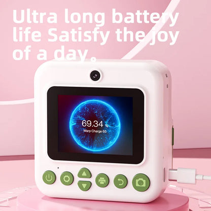 Kids HD Digital Camera – 1080P Video, Instant Thermal Print, Mini Design