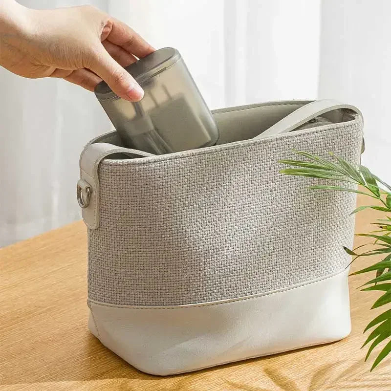 Portable Travel Data Cable Storage Box (with Lid), Phone Charger Storage, Data Cable, Data Head, Lipstick, Earrings