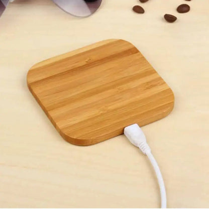 Portable Wireless Charger Charging Slim Wood Pad For 8/ 8 Plus/ X Smart Phone Wireless Charger Pad For S7