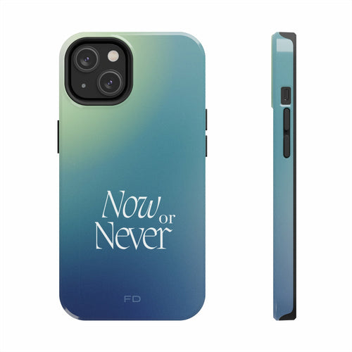 Now or Never Tough iPhone Case with Wireless Charging