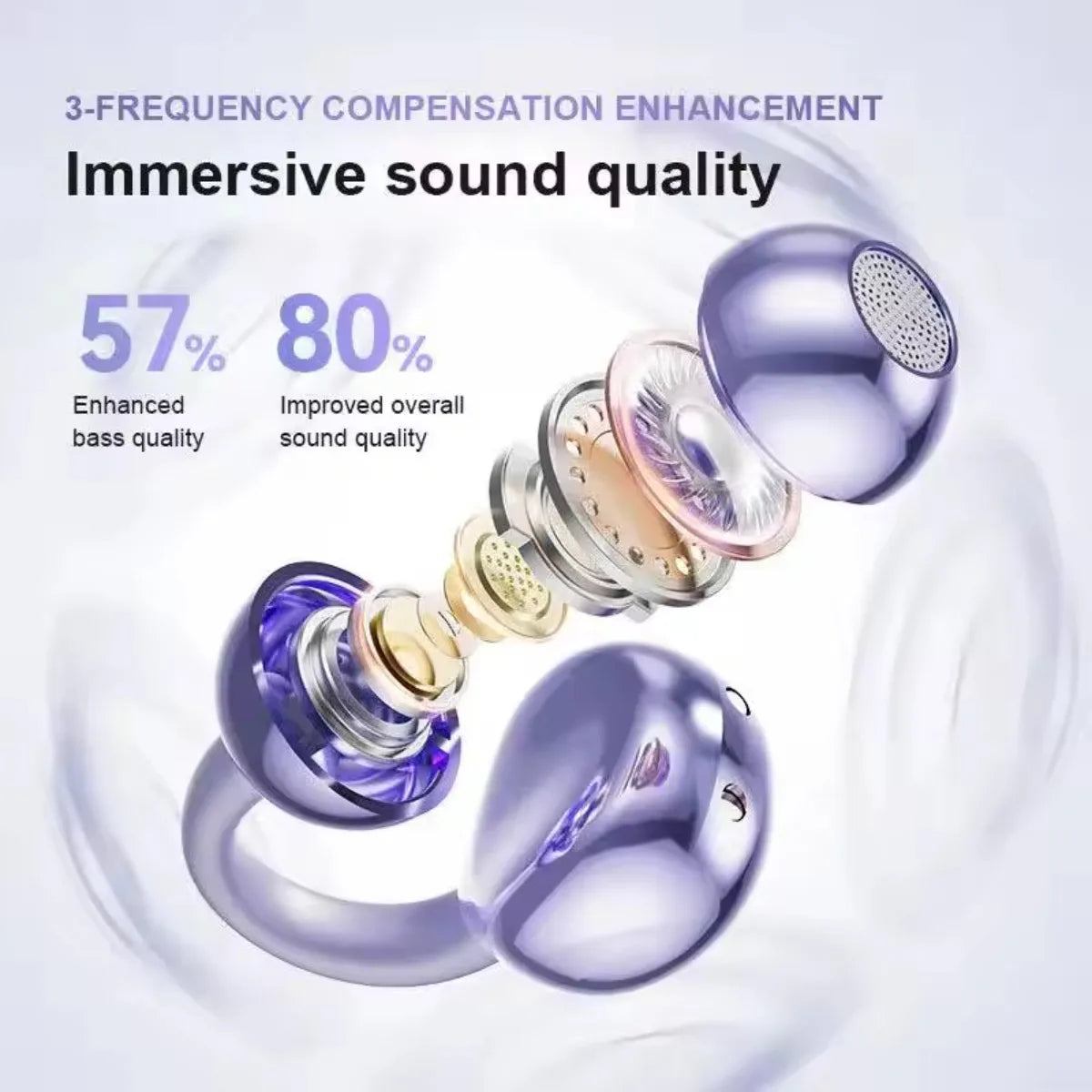 Open-Ear AI Translation Bluetooth Earphone