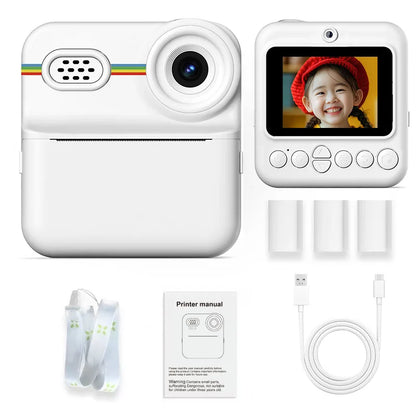 Kids HD Digital Camera – 1080P Video, Instant Thermal Print, Mini Design