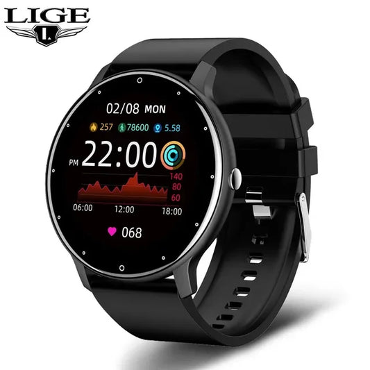 2023  Smart Watch Men Full Touch Screen Sport Fitness Watch IP67 Waterproof Bluetooth For Android Ios Smartwatch Men+Box