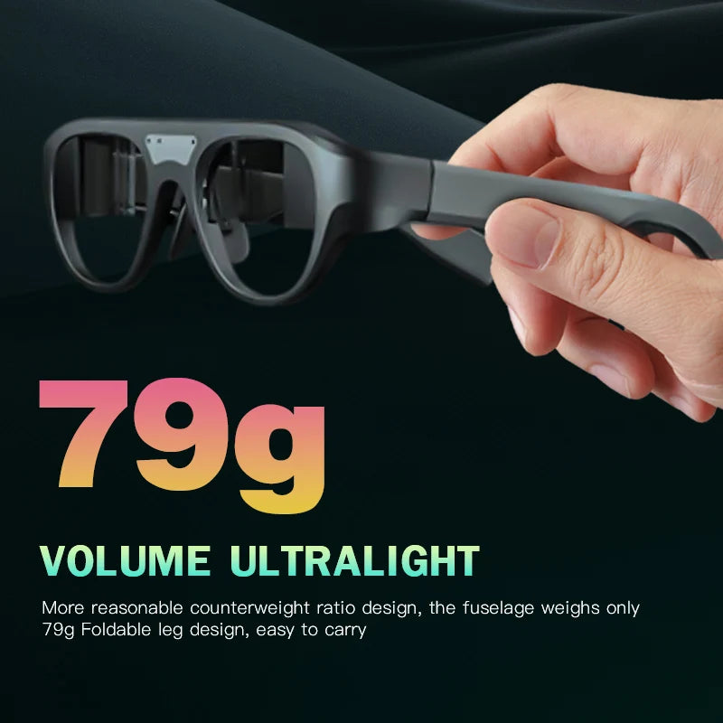 AI Smart AR Glasses Wearable Devices HD Private Viewing Mobile Screen Augmented Reality Projection Game Glasses For Steam Deck