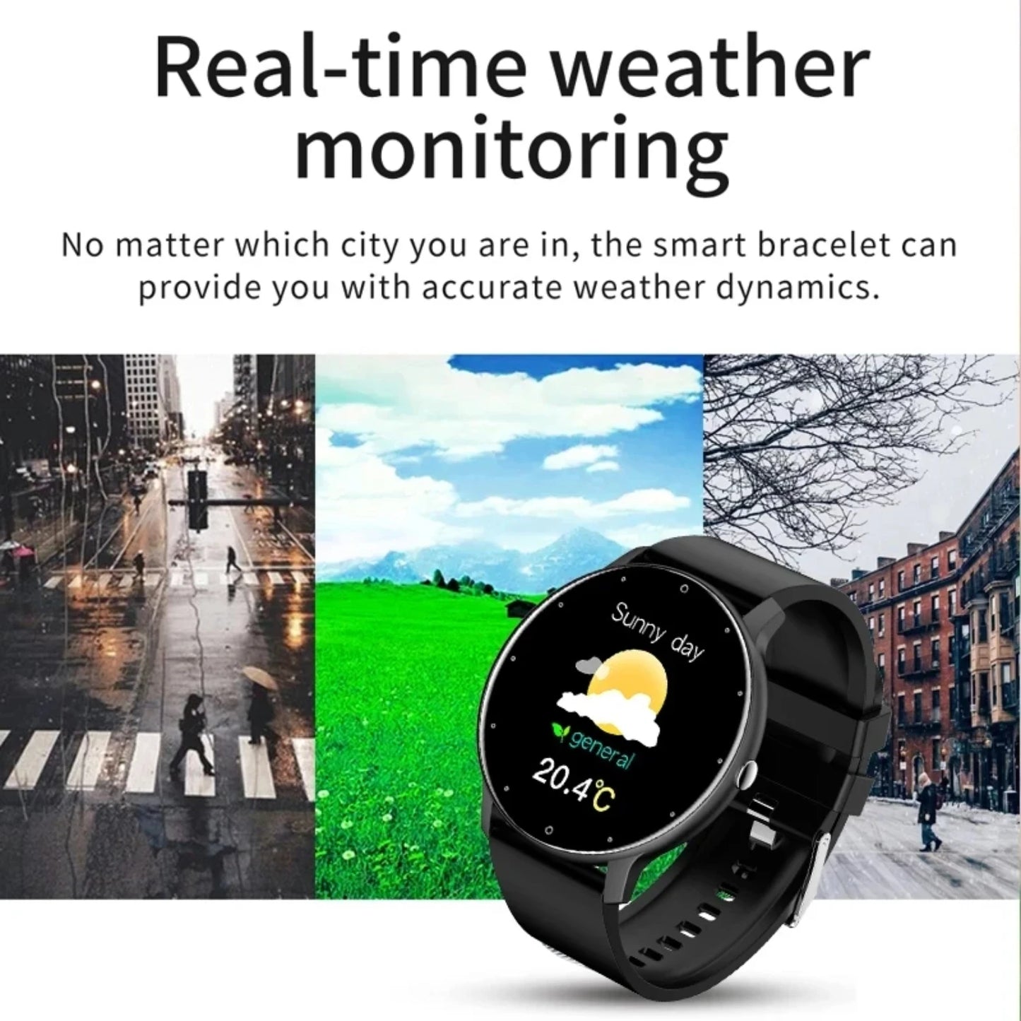 2023  Smart Watch Men Full Touch Screen Sport Fitness Watch IP67 Waterproof Bluetooth For Android Ios Smartwatch Men+Box