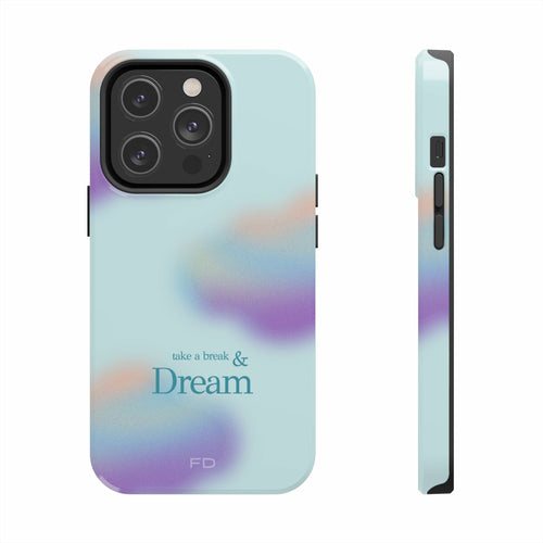Take a Break and Dream iPhone Tough Case with Wireless Charging Support