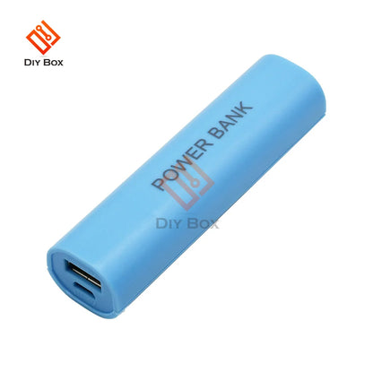 Portable Mobile USB Power Bank Charger Pack Box Battery Case For 1 x 18650 DIY Without Battery Candy Color DC 5V