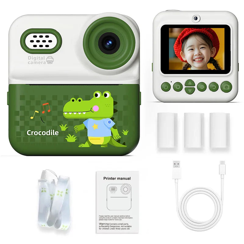 Kids HD Digital Camera – 1080P Video, Instant Thermal Print, Mini Design