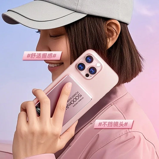 Travel Powerbank For Magsafe Wireless Charge Qi2 Power Banks Fast Charge External Battery With Bracket For iPhone 16 15 14 13 12