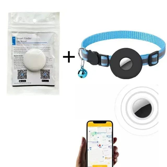 Smart Pet GPS Tracker – Bluetooth Locator for Dogs, Cats & Birds