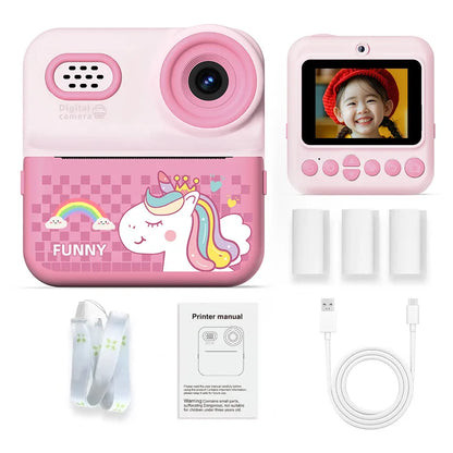 Kids HD Digital Camera – 1080P Video, Instant Thermal Print, Mini Design